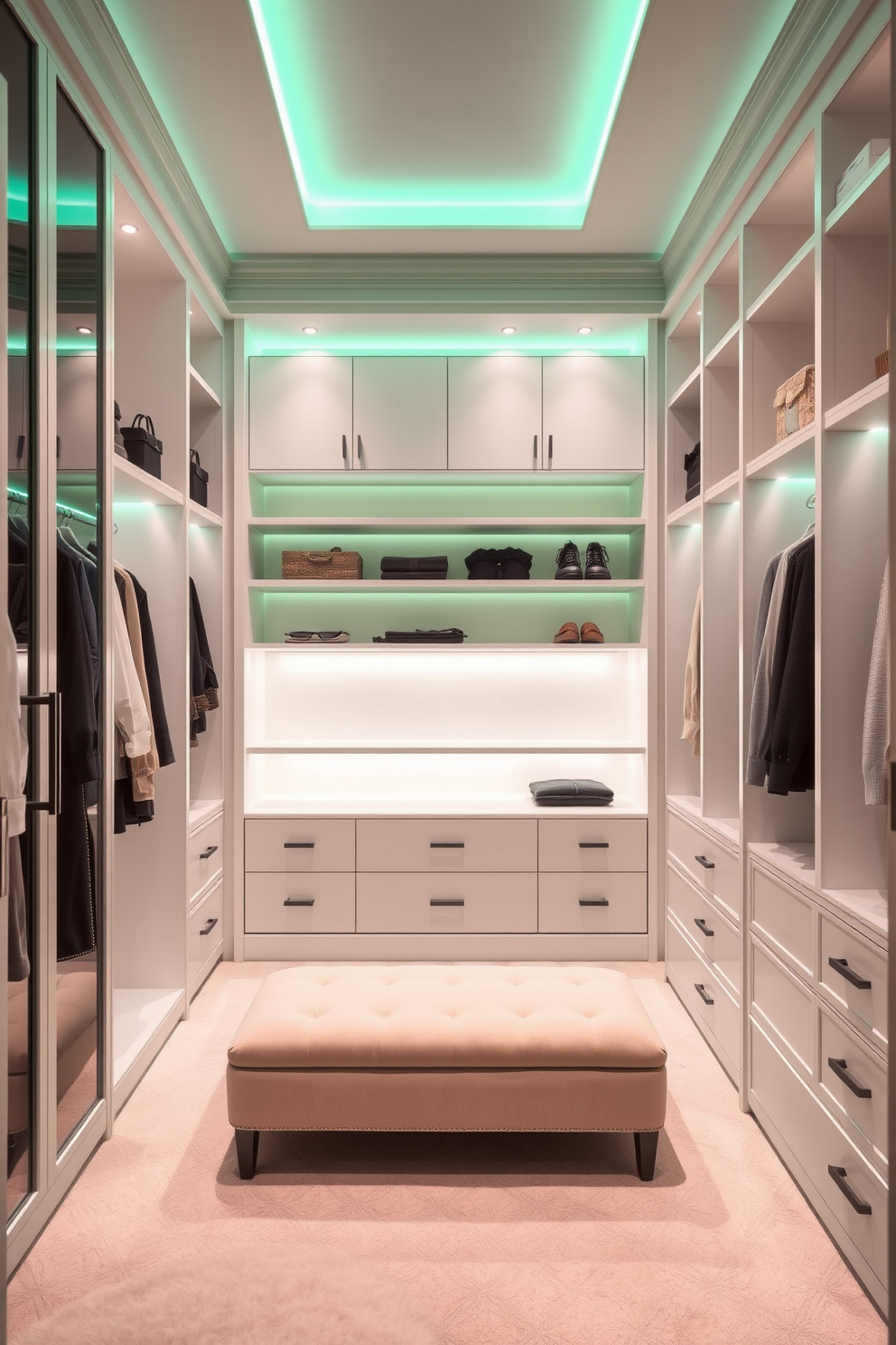 Green Walk In Closet Design Ideas 8