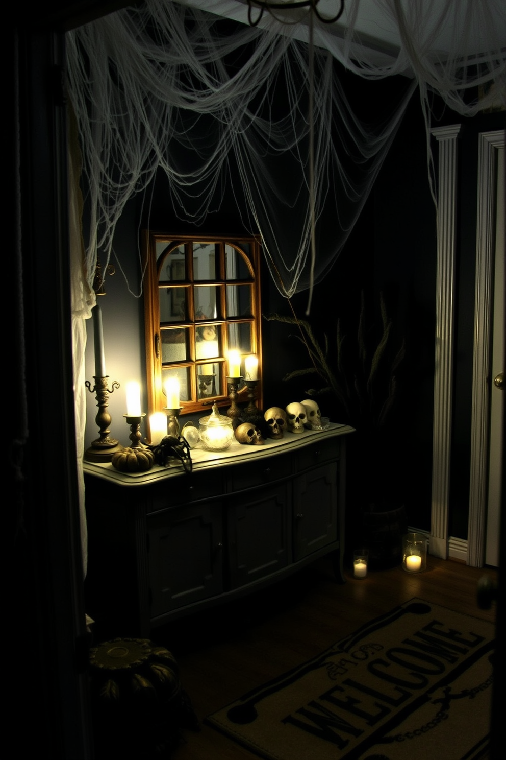 Halloween Entryway Decorating Ideas 13