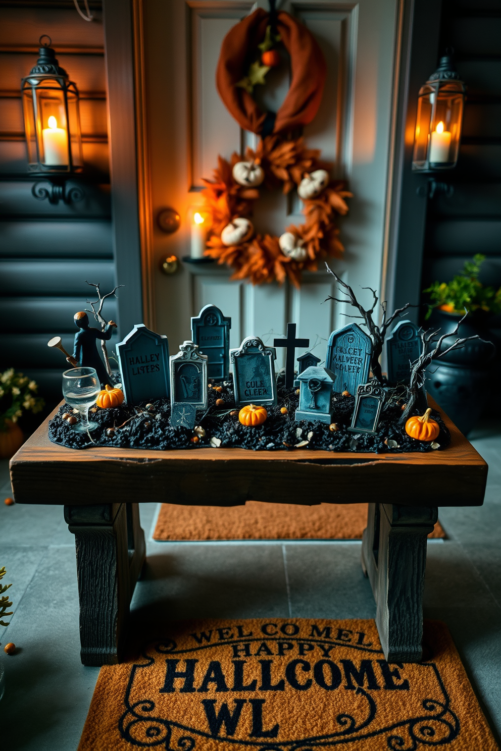 Halloween Entryway Decorating Ideas 17