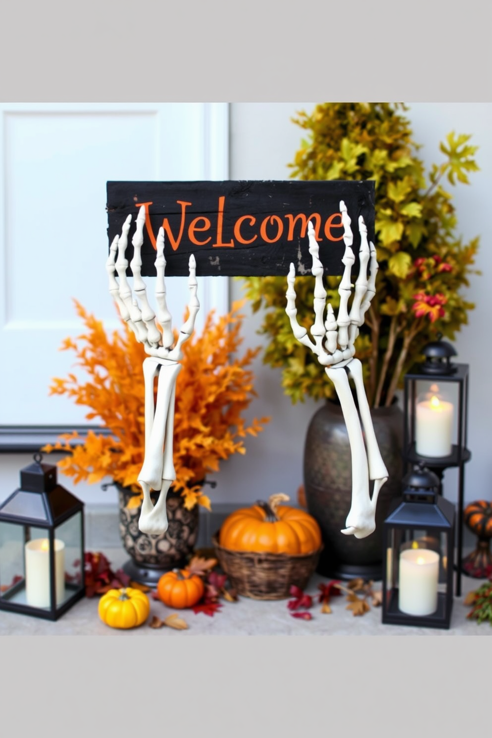 Halloween Entryway Decorating Ideas 27