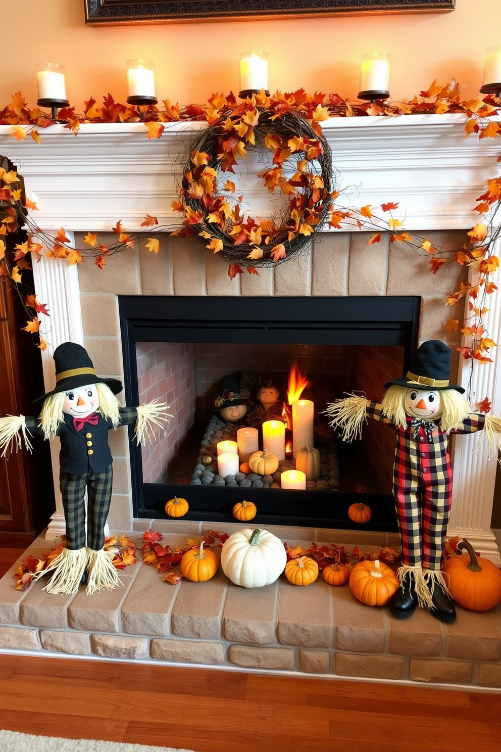 Halloween Fireplace Decorating Ideas 11