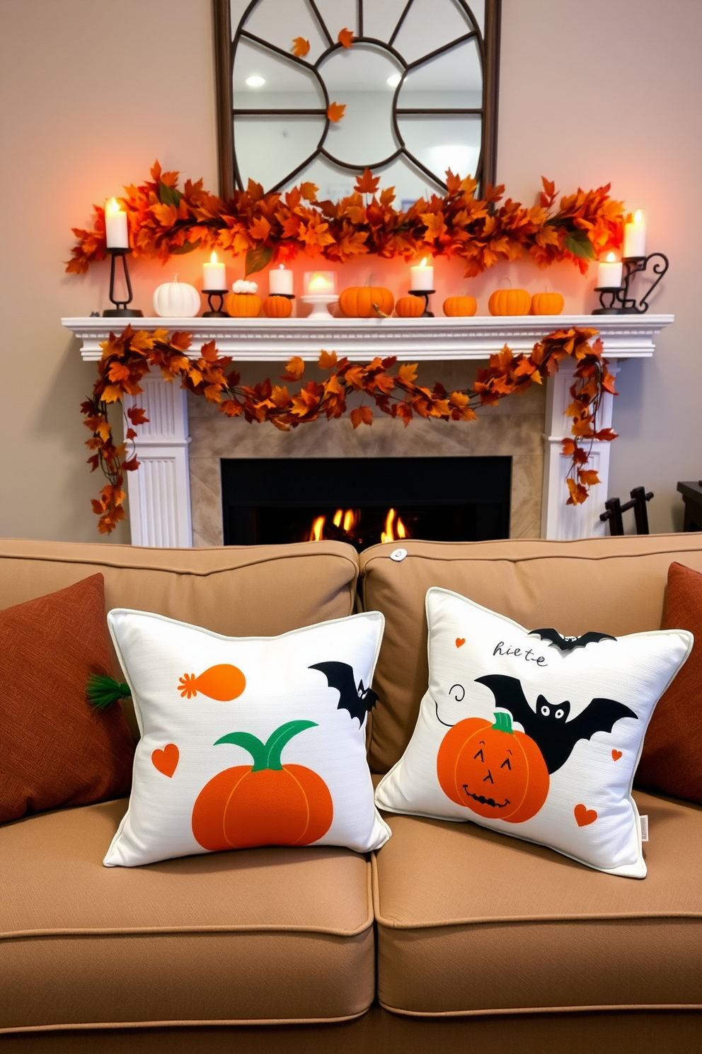 Halloween Fireplace Decorating Ideas 15