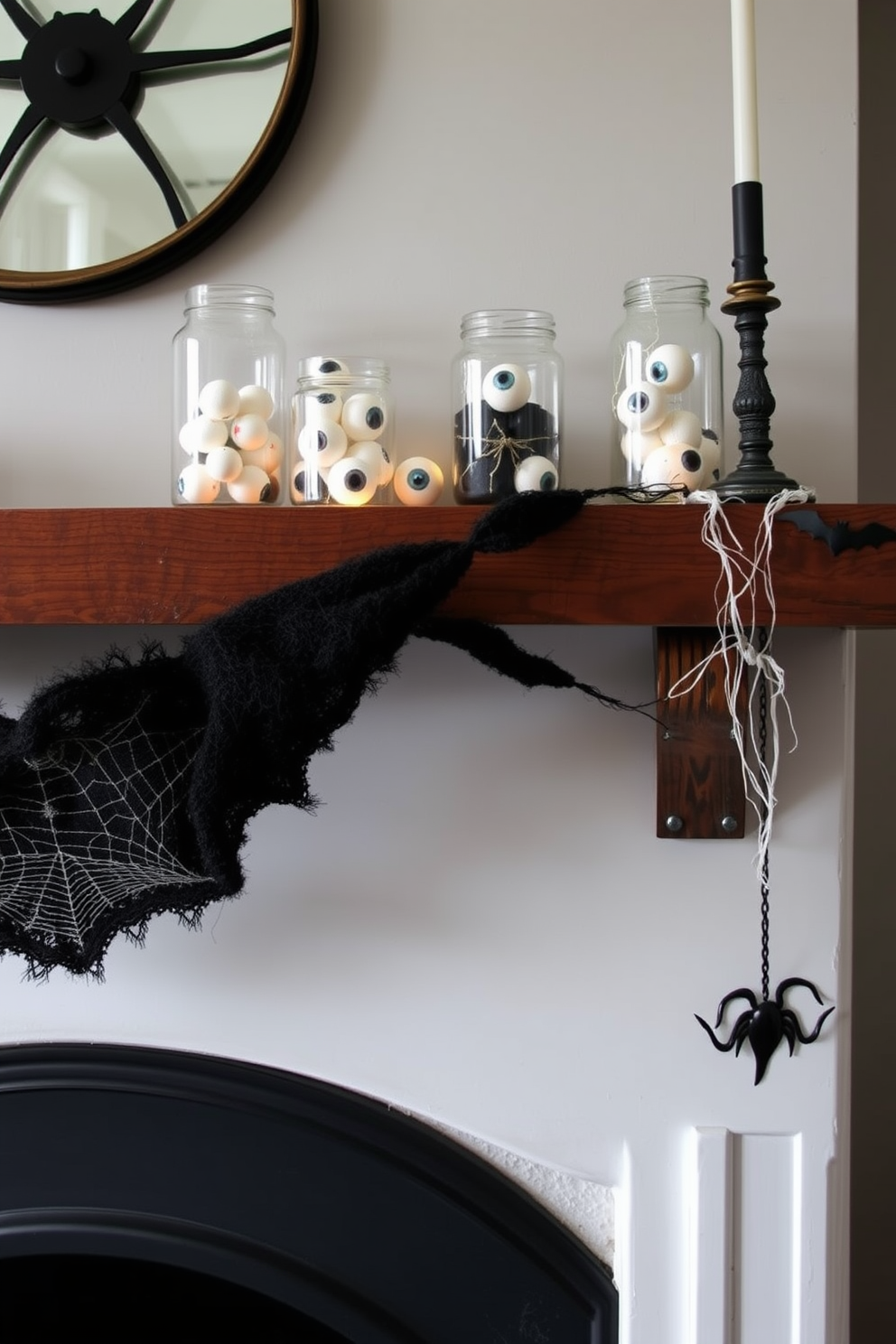 Halloween Fireplace Decorating Ideas 16