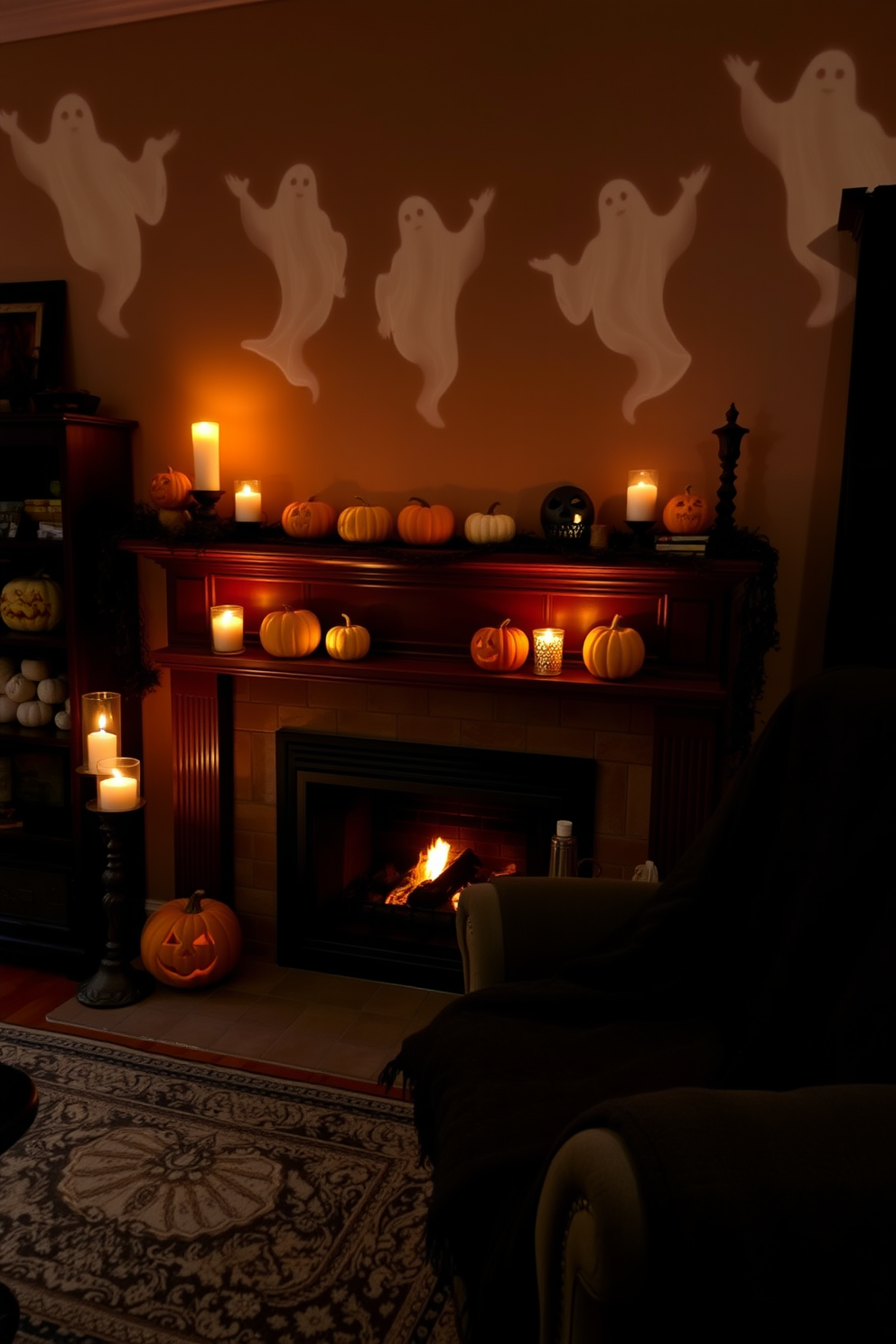 Halloween Fireplace Decorating Ideas 20