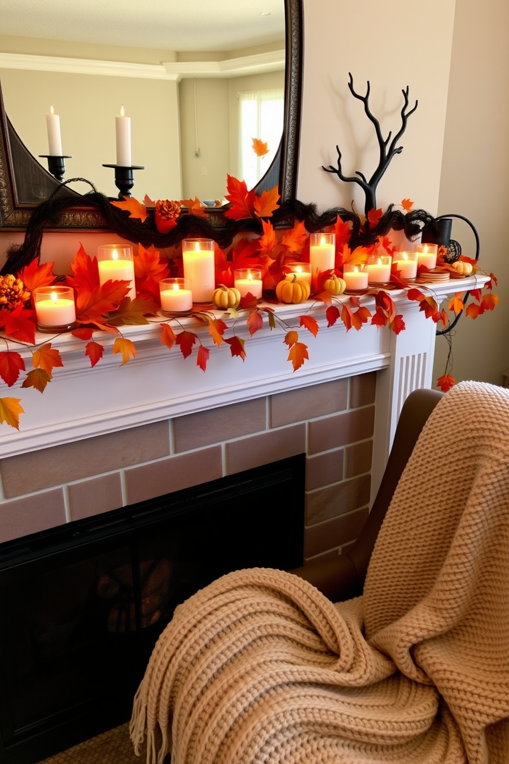 Halloween Fireplace Decorating Ideas 23