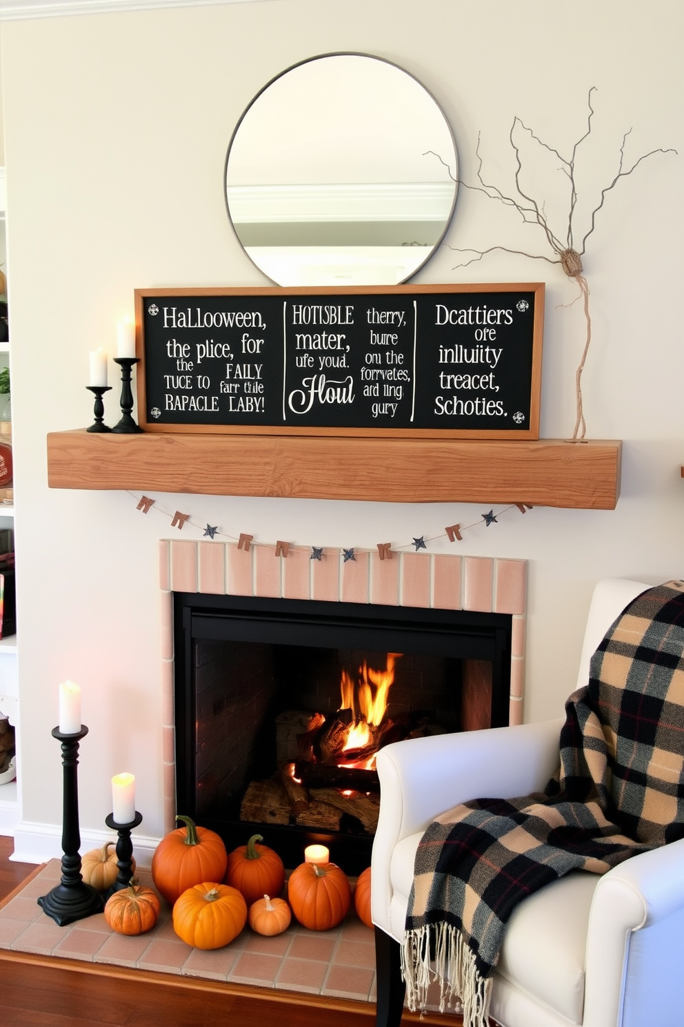 Halloween Fireplace Decorating Ideas 25