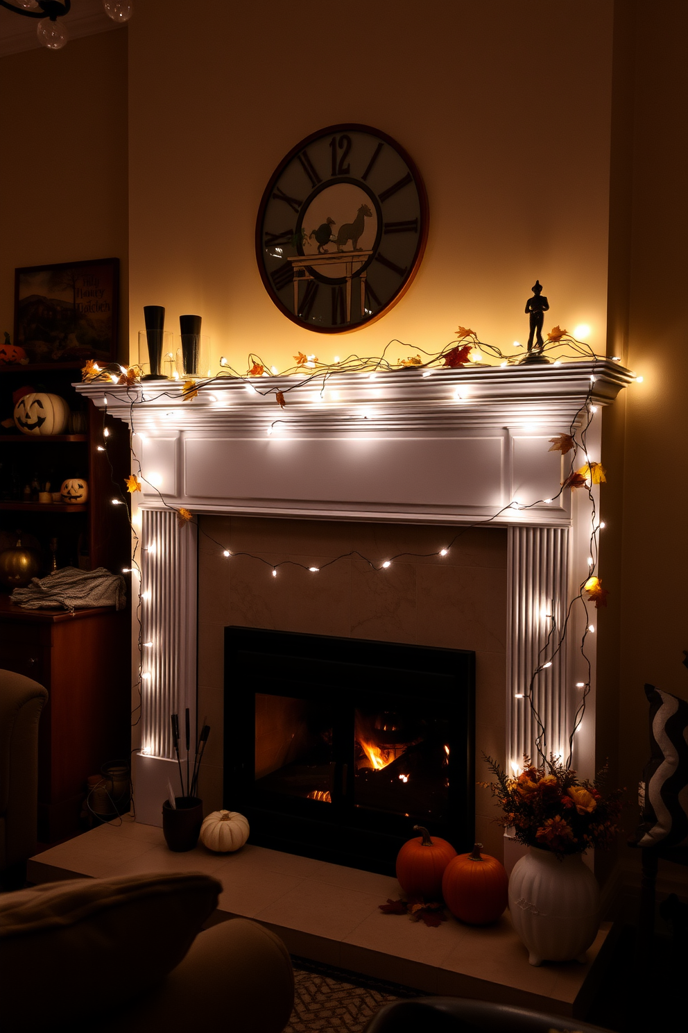 Halloween Fireplace Decorating Ideas 26