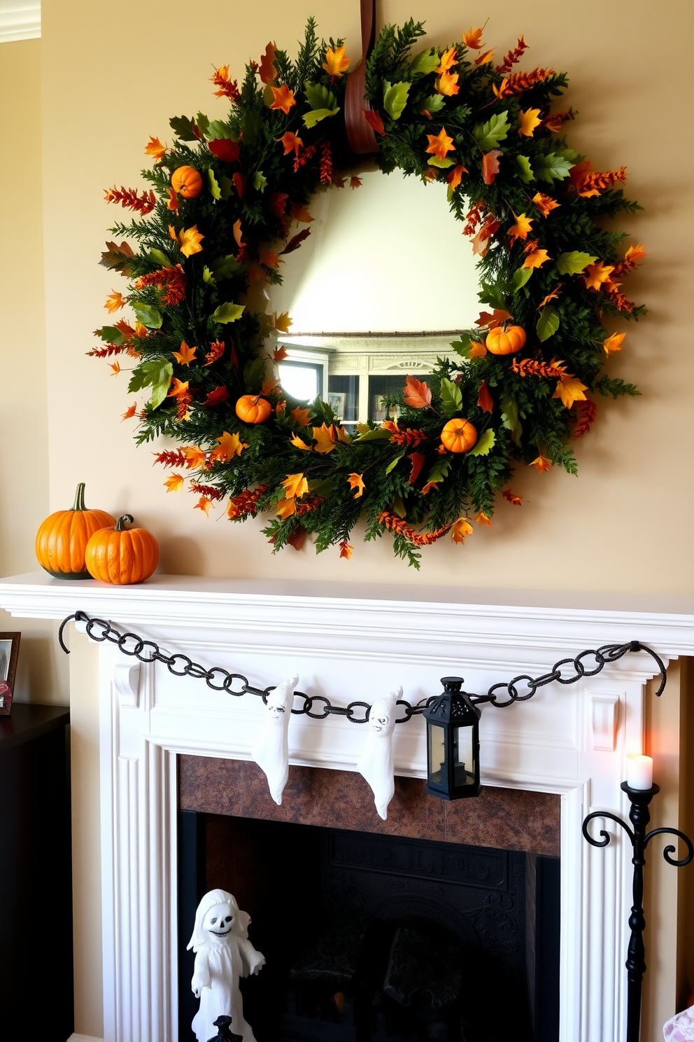 Halloween Fireplace Decorating Ideas 27