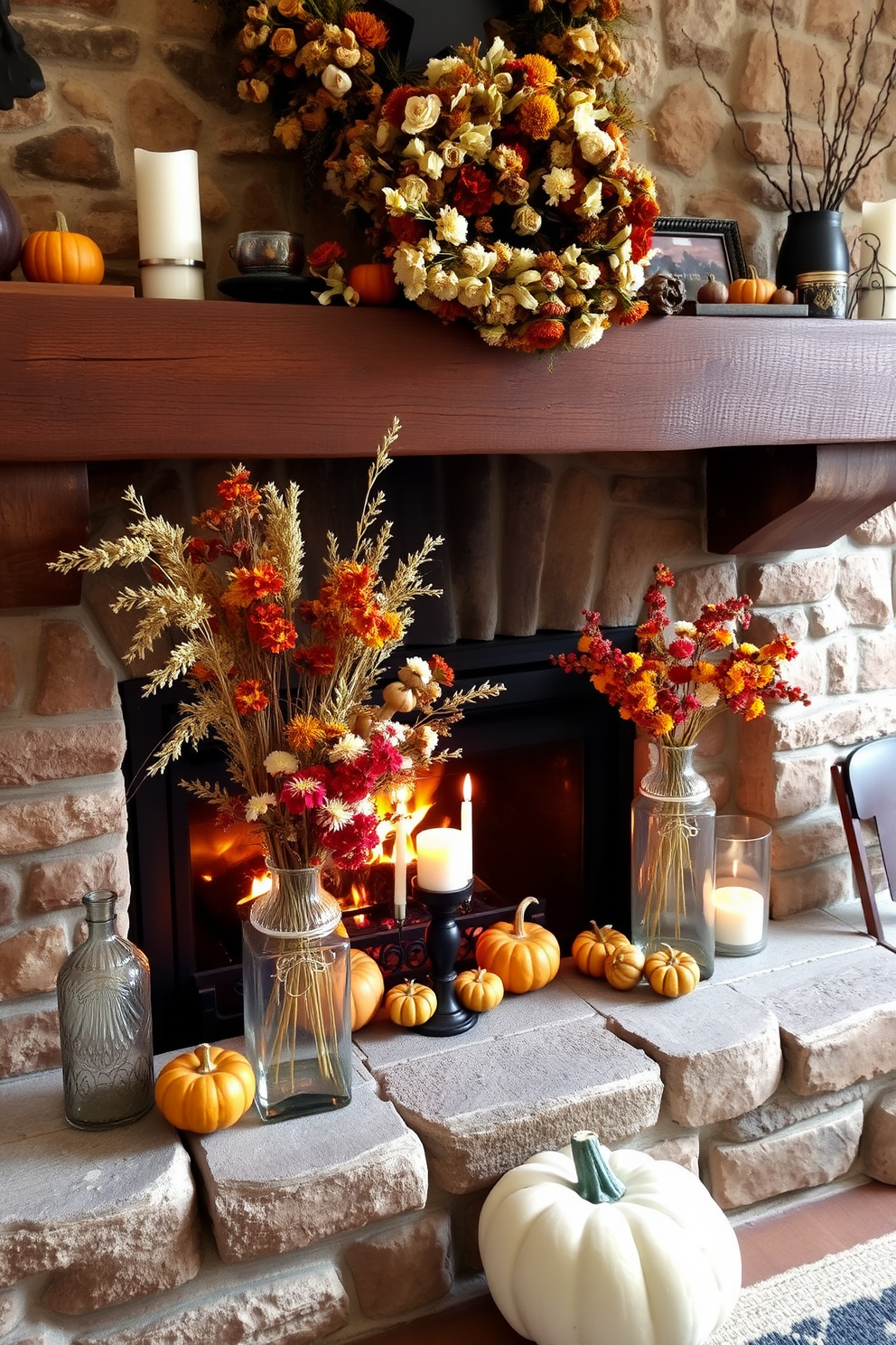 Halloween Fireplace Decorating Ideas 29