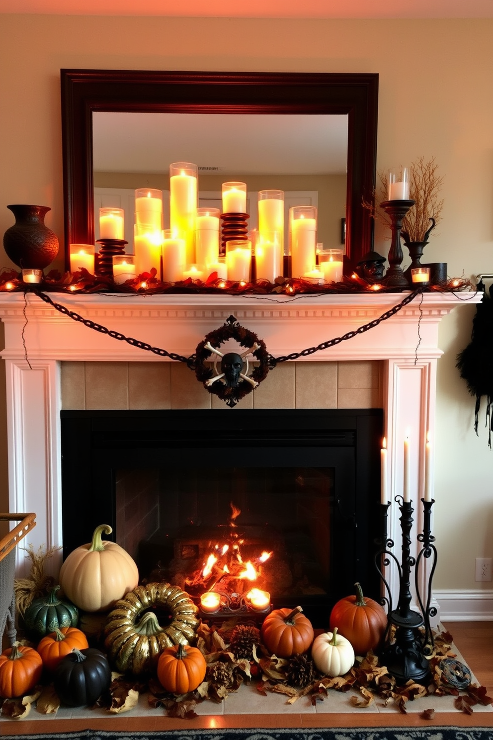 Halloween Fireplace Decorating Ideas 4