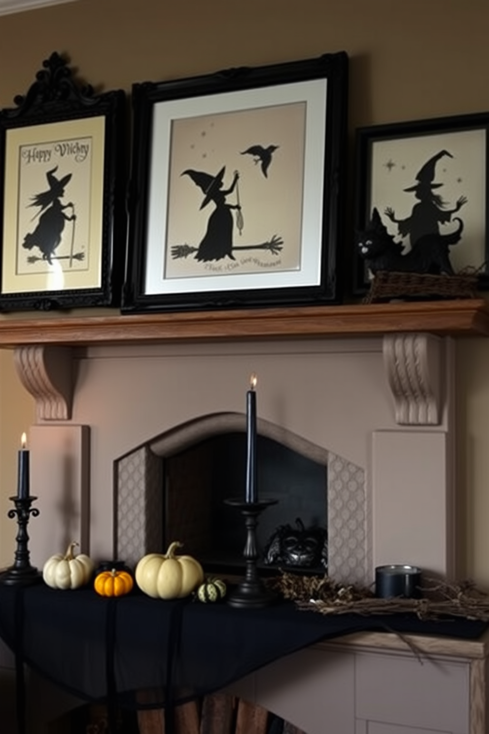 Halloween Fireplace Decorating Ideas 5