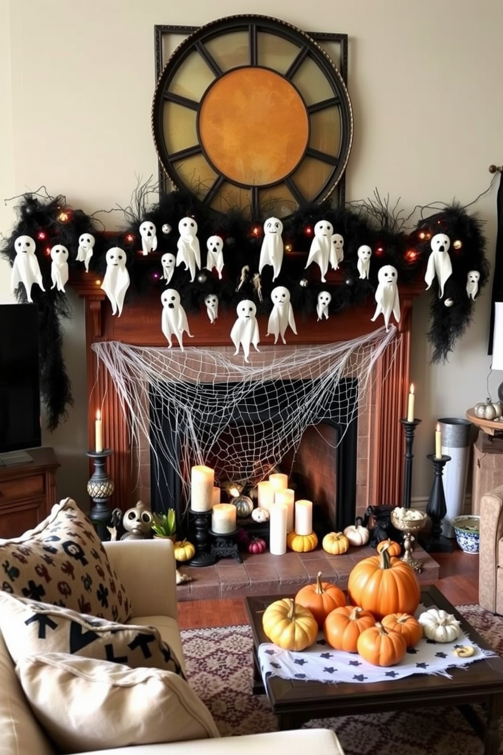 Halloween Fireplace Decorating Ideas 6