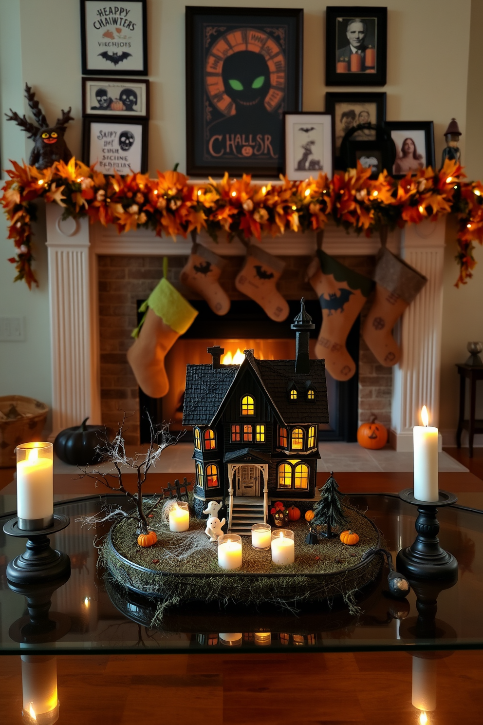 Halloween Fireplace Decorating Ideas 8