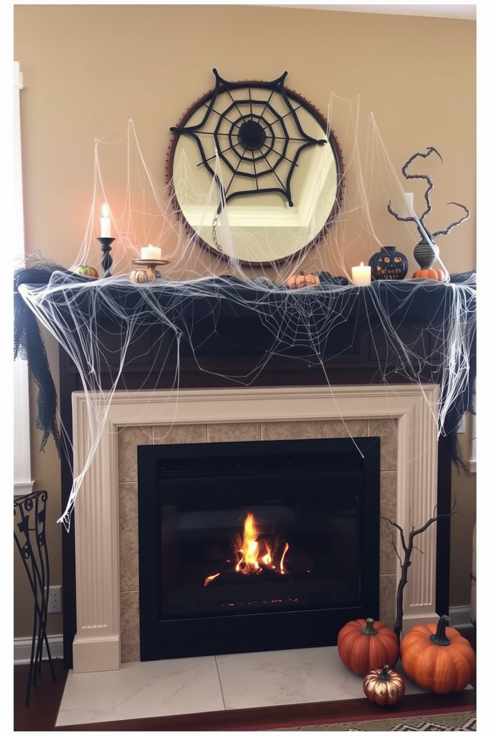 Halloween Fireplace Decorating Ideas 9