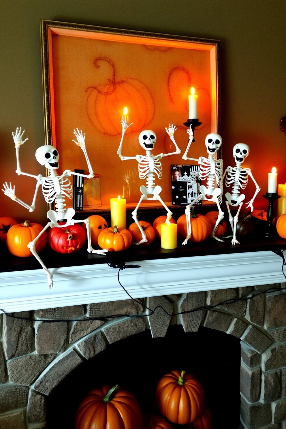 Halloween Mantel Decorating Ideas 10