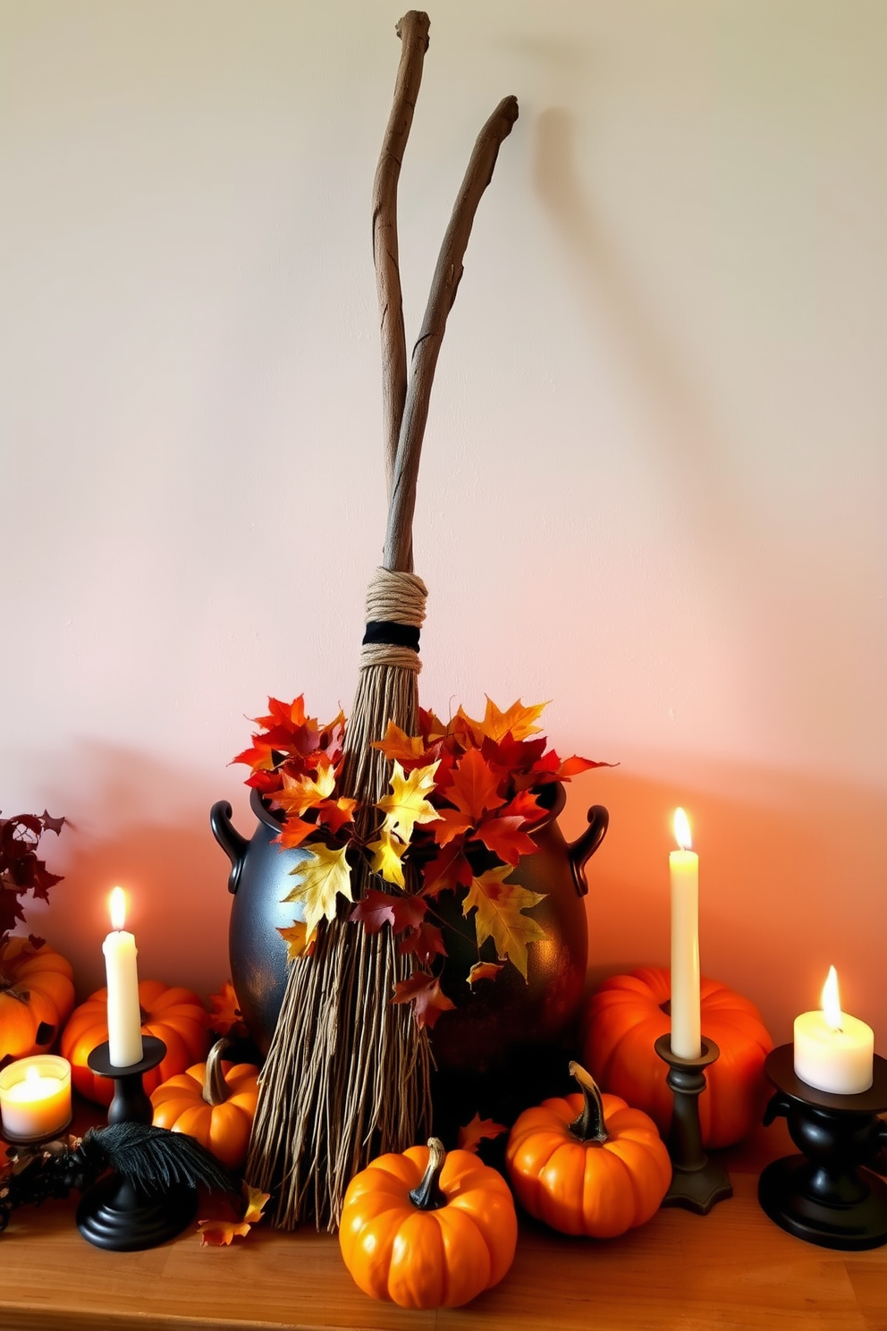 Halloween Mantel Decorating Ideas 12