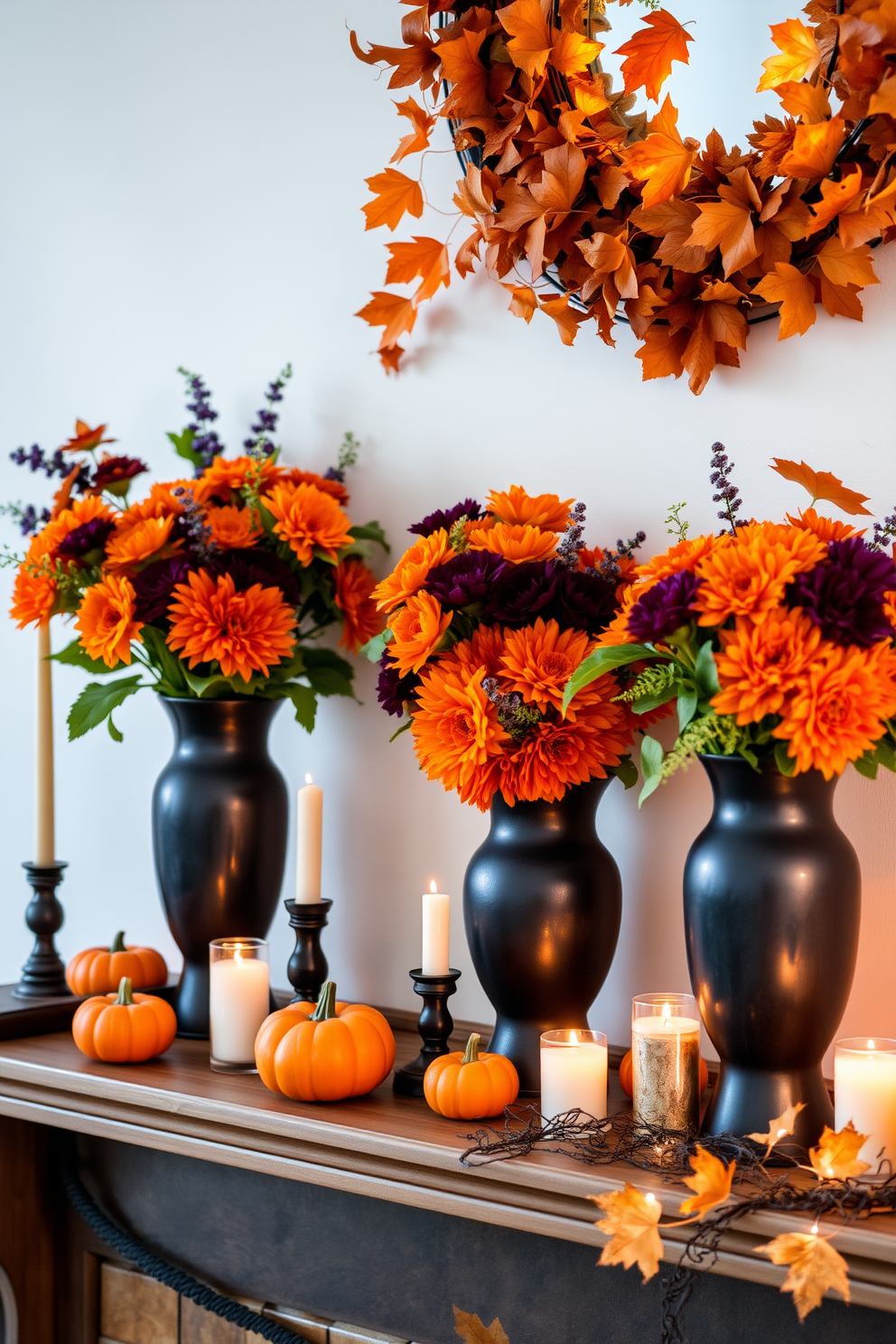 Halloween Mantel Decorating Ideas 18