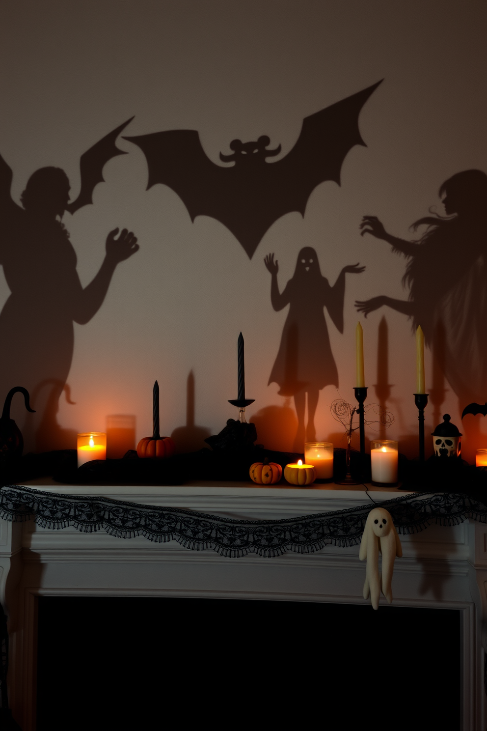 Halloween Mantel Decorating Ideas 27