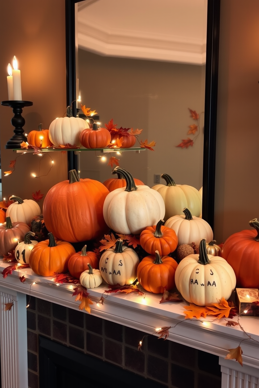 Halloween Mantel Decorating Ideas 3