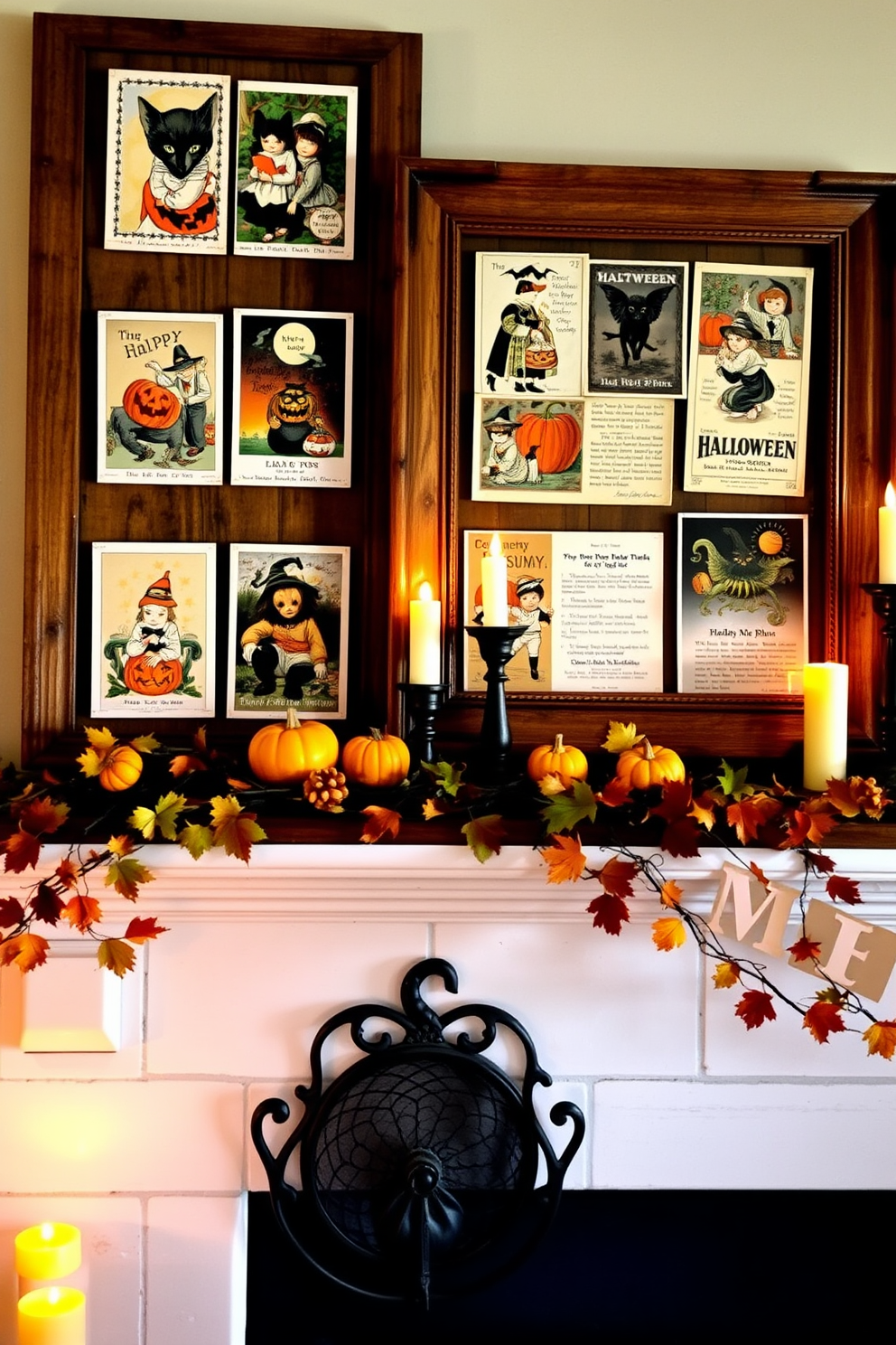 Halloween Mantel Decorating Ideas 30