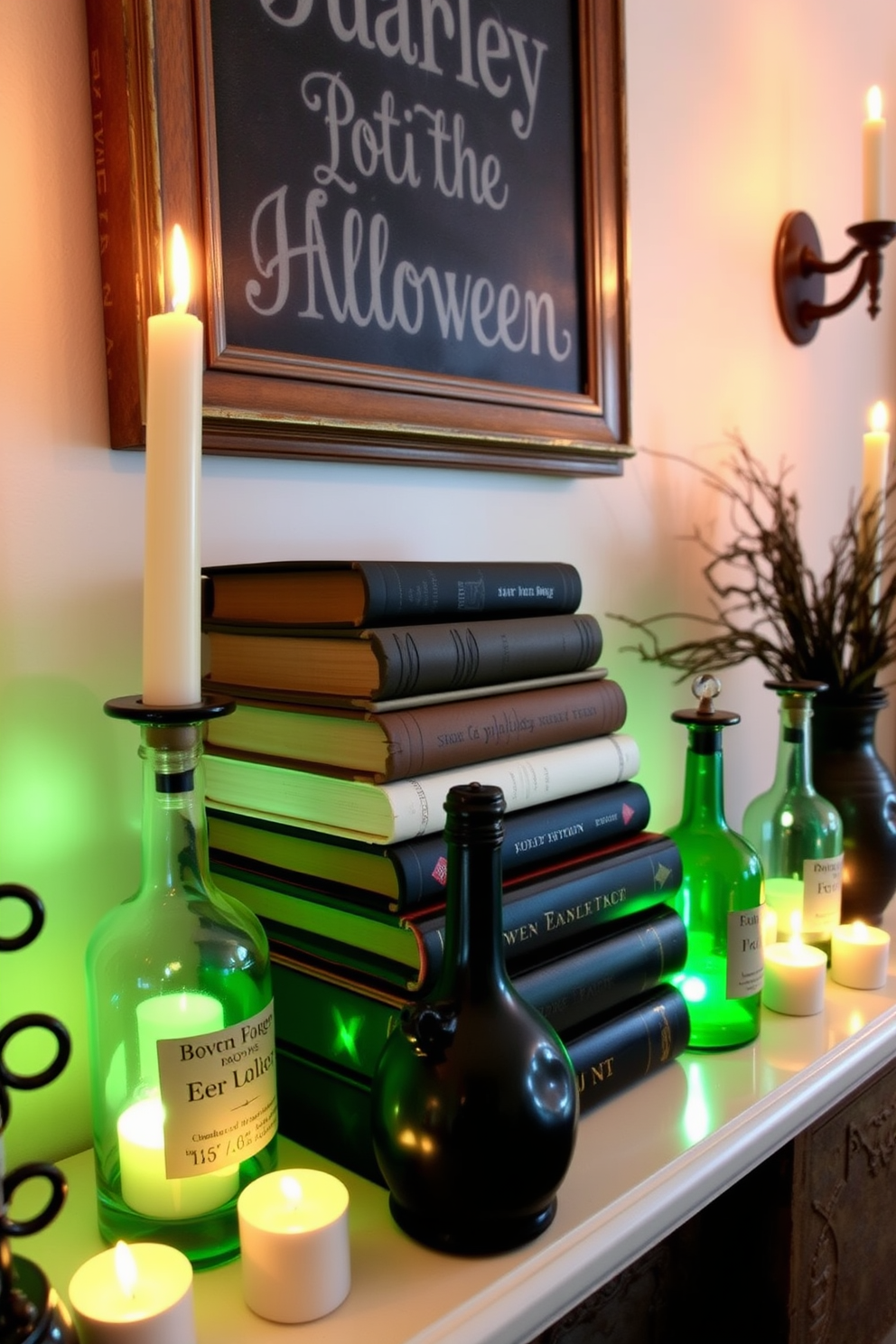 Halloween Mantel Decorating Ideas 5