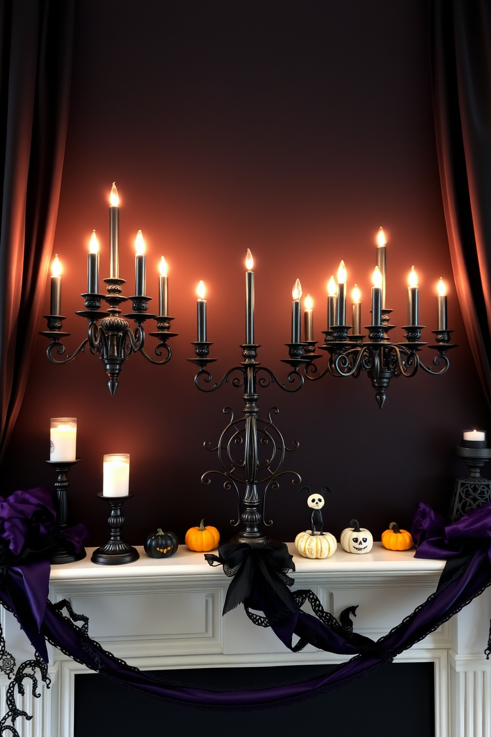 Halloween Mantel Decorating Ideas 9