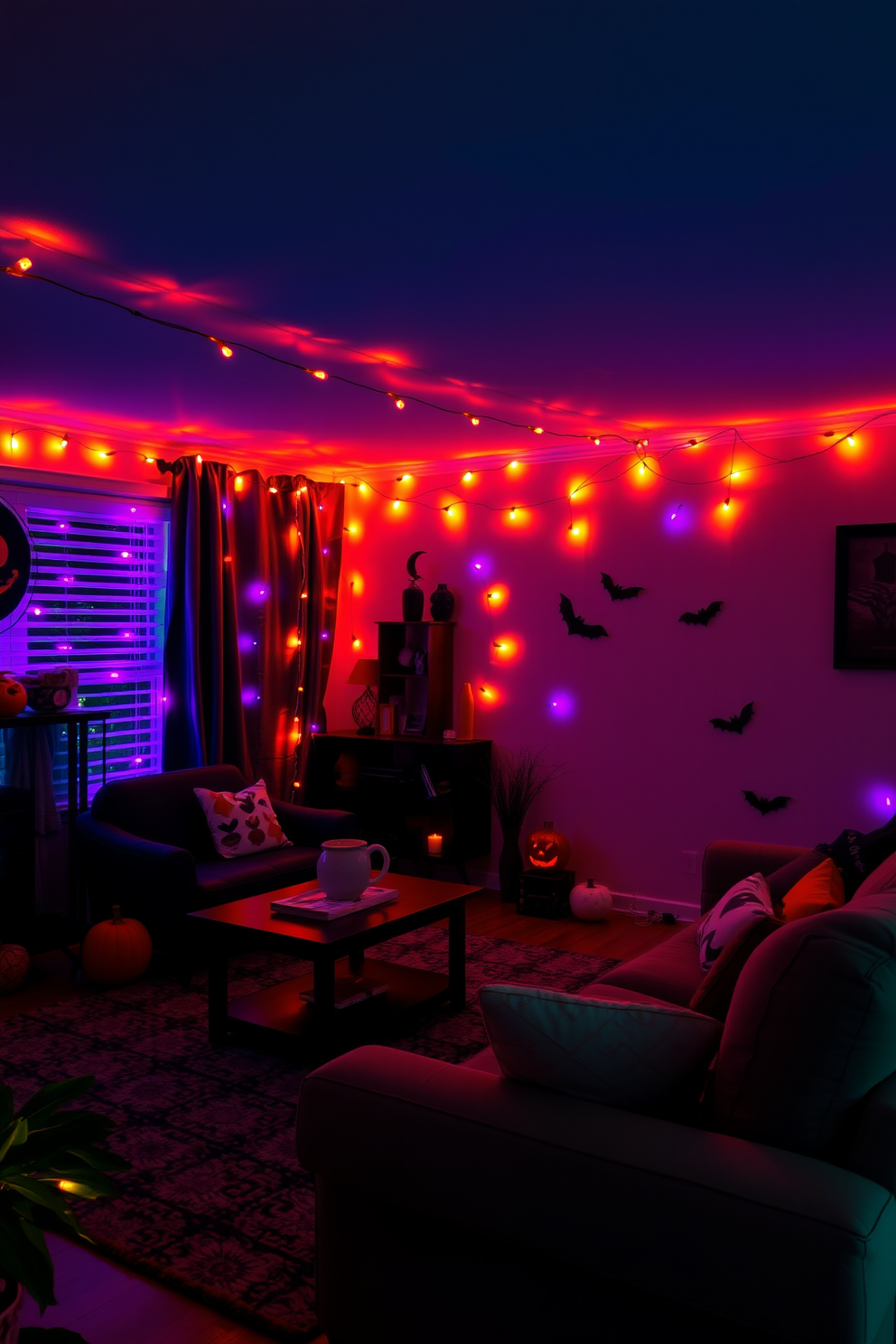 Halloween Small Living Room Decorating Ideas 14