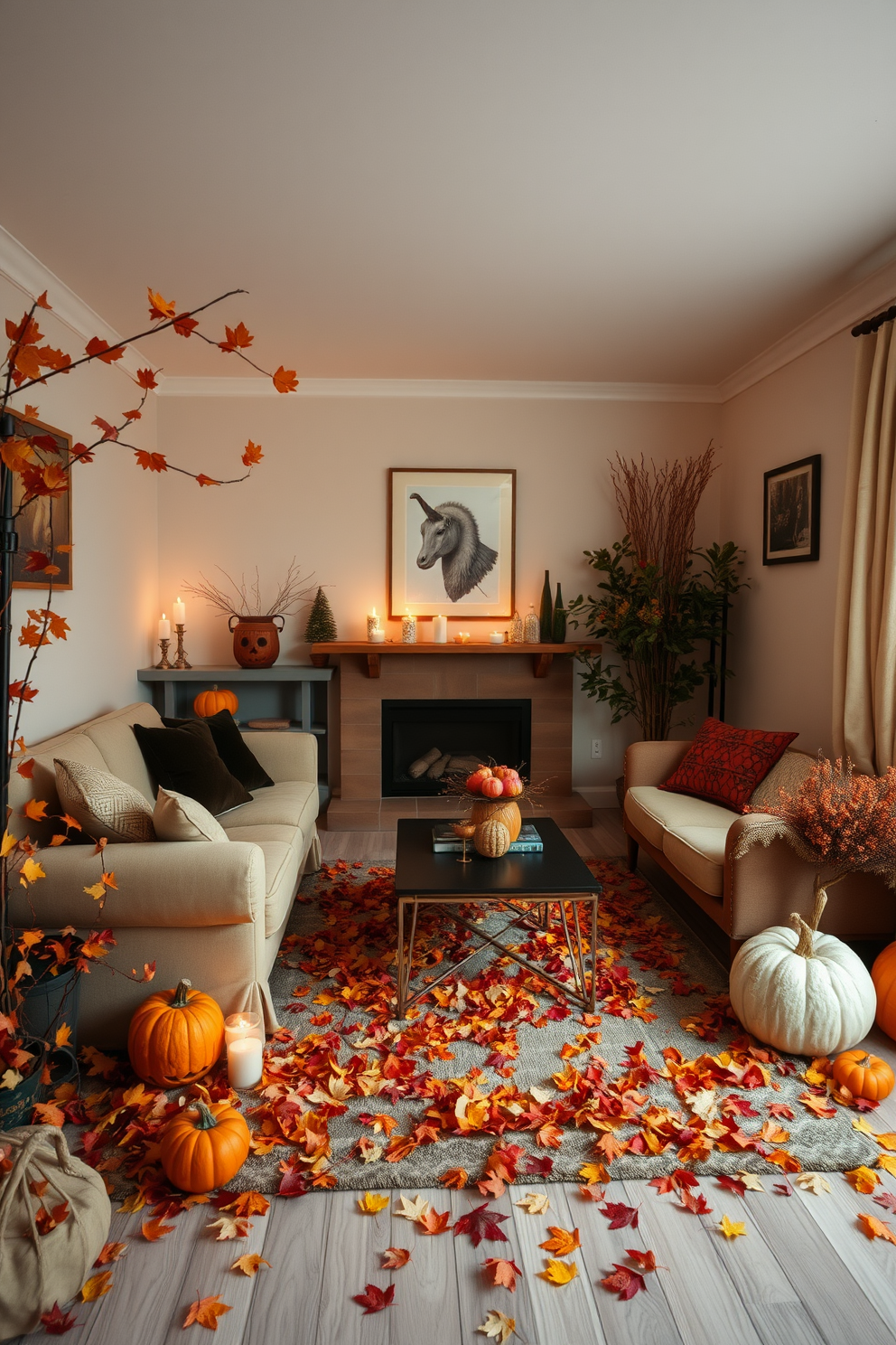 Halloween Small Living Room Decorating Ideas 7