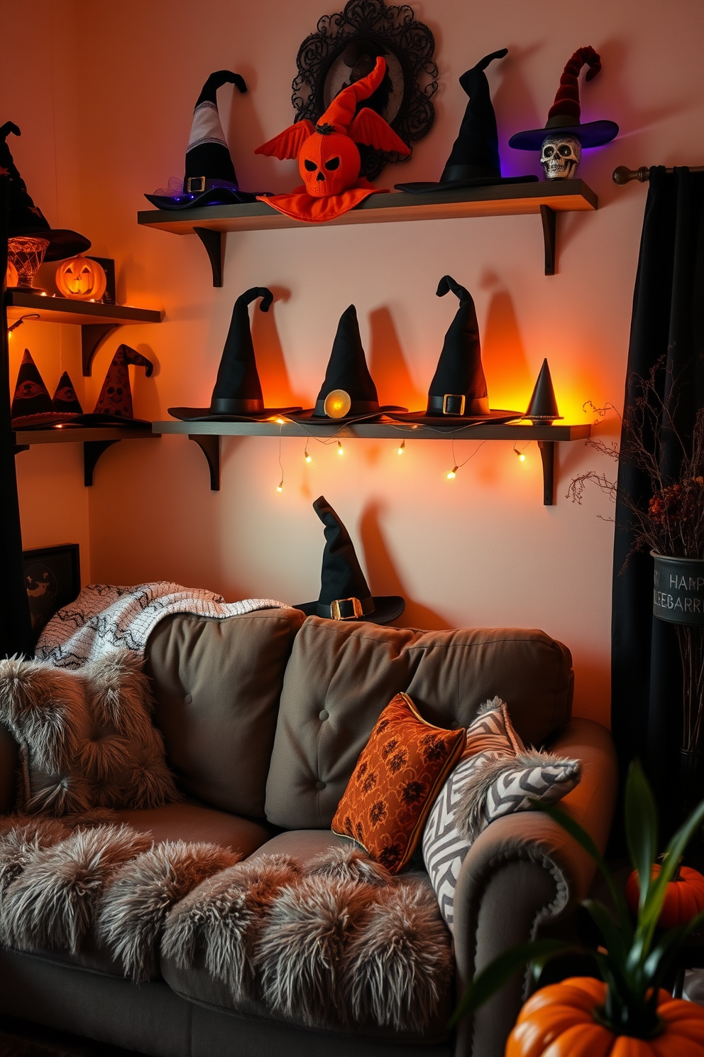 Halloween Small Living Room Decorating Ideas 8