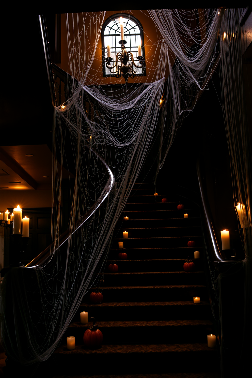 Halloween Staircase Decorating Ideas 1