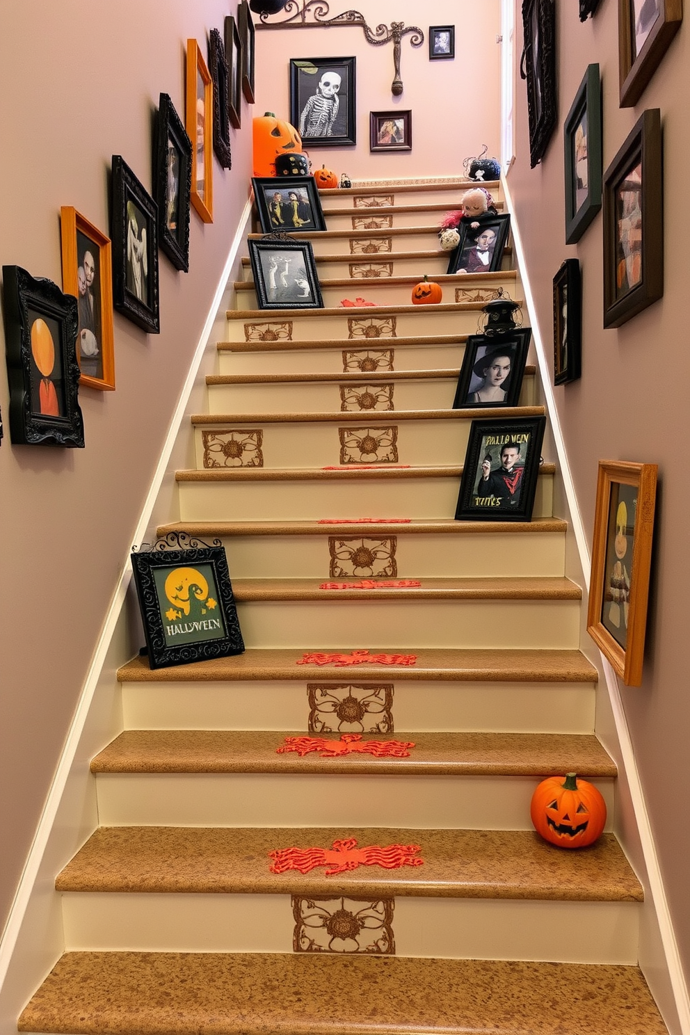 Halloween Staircase Decorating Ideas 13