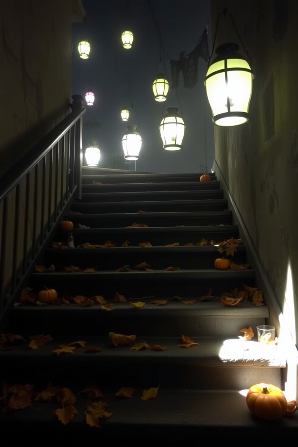 Halloween Staircase Decorating Ideas 16