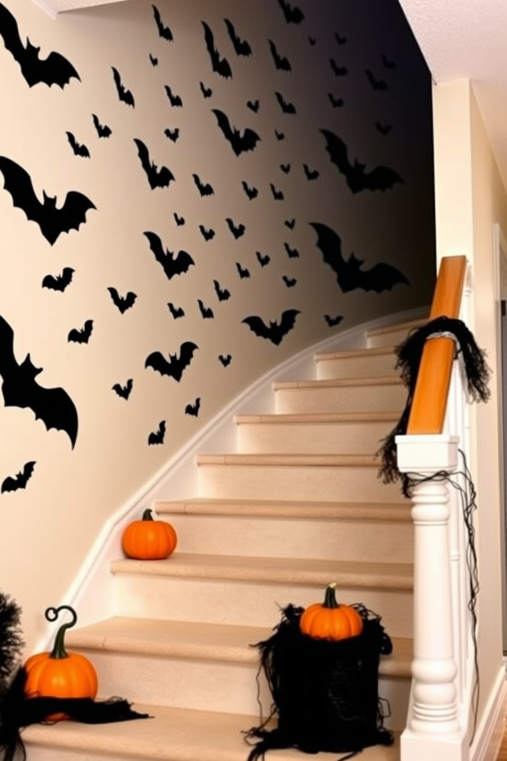 Halloween Staircase Decorating Ideas 17