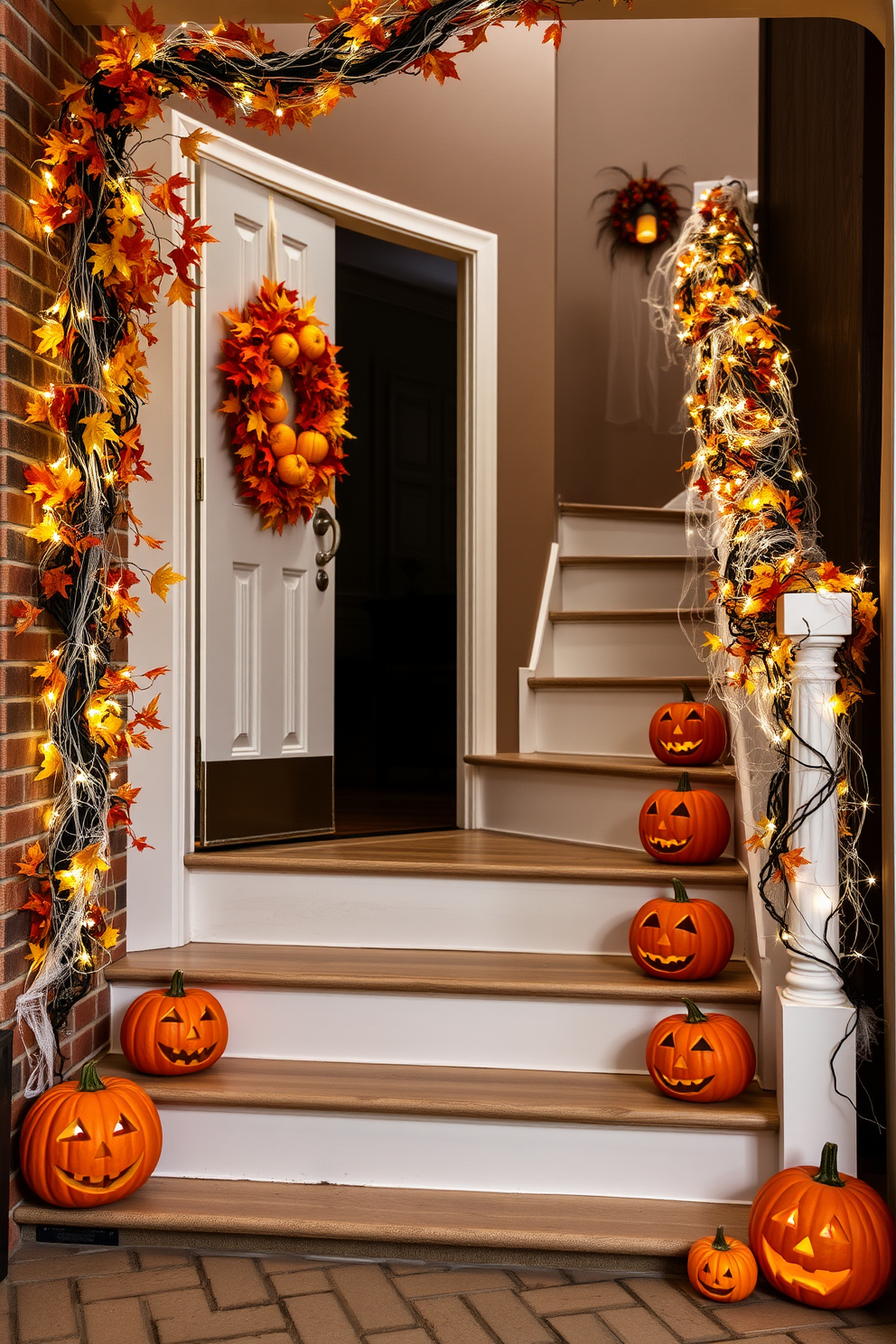 Halloween Staircase Decorating Ideas 20