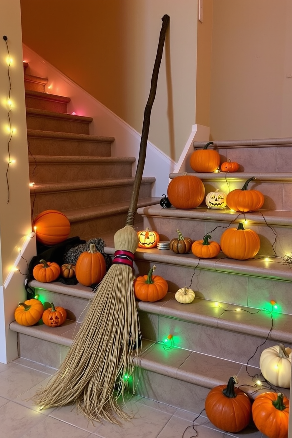 Halloween Staircase Decorating Ideas 26