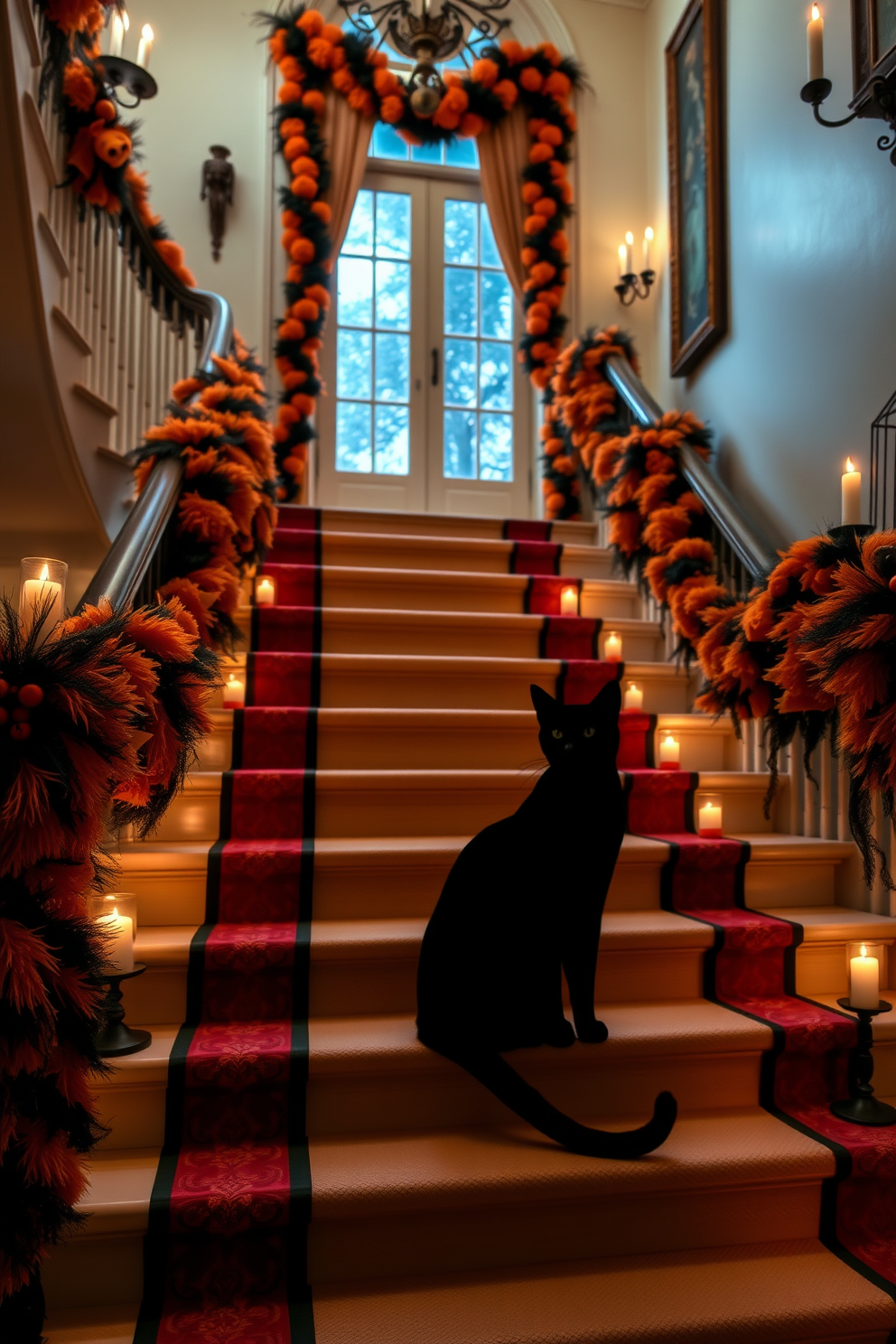 Halloween Staircase Decorating Ideas 27