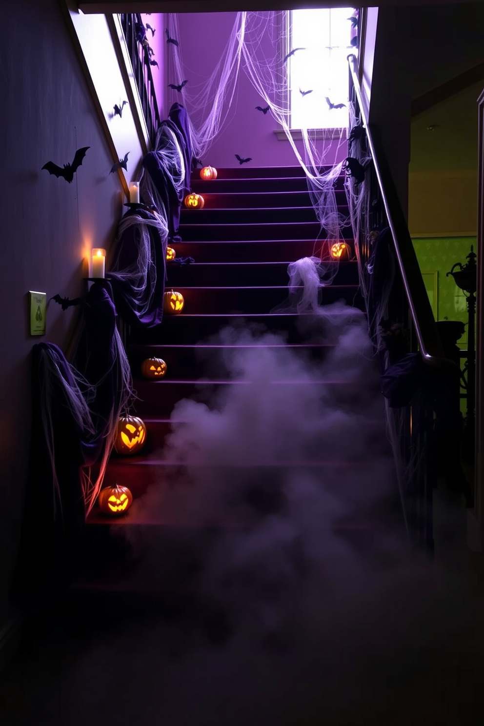 Halloween Staircase Decorating Ideas 9