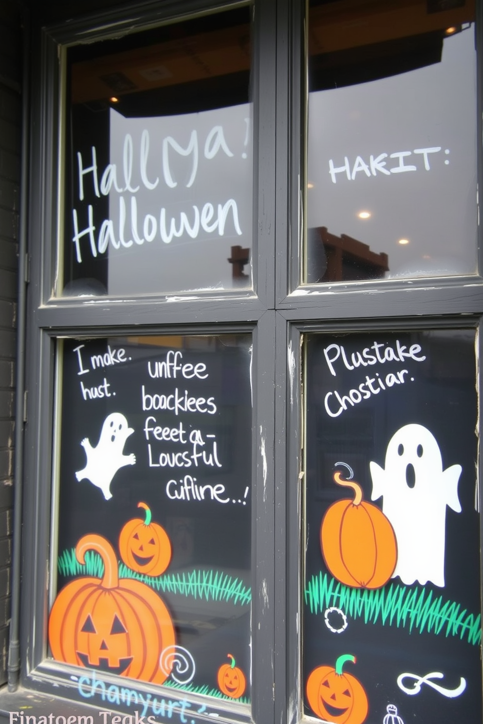 Halloween Window Decorating Ideas 13