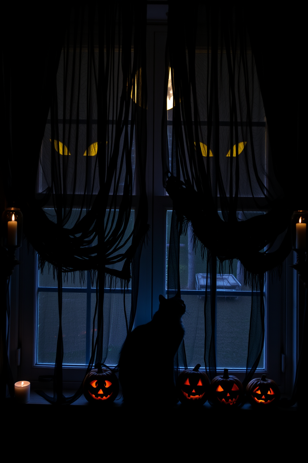 Halloween Window Decorating Ideas 3