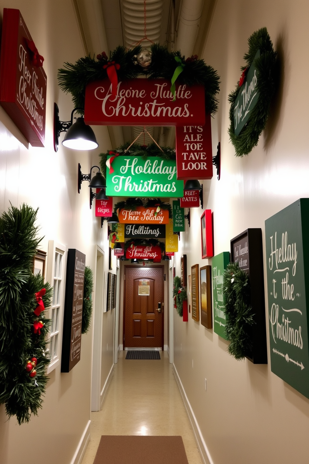 Hallway Christmas Decorating Ideas 11