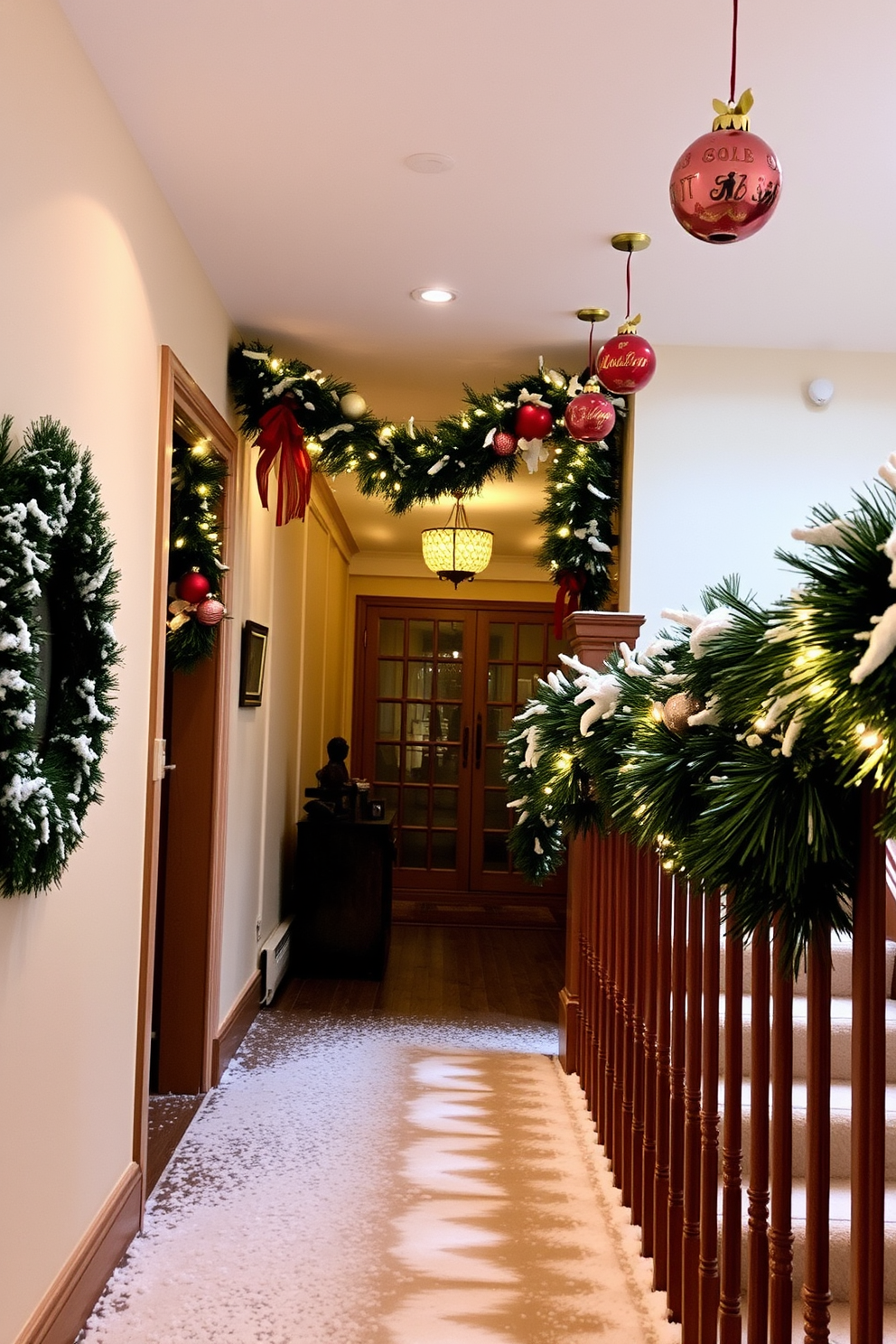 Hallway Christmas Decorating Ideas 13