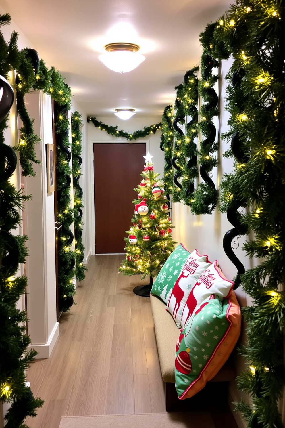 Hallway Christmas Decorating Ideas 16