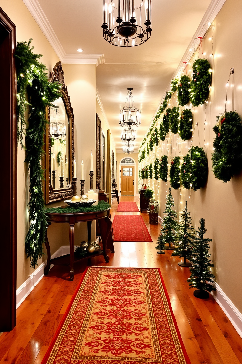 Hallway Christmas Decorating Ideas 21