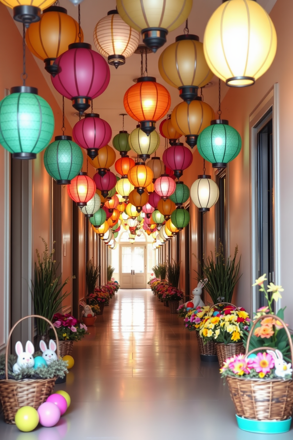 Hallway Easter Decorating Ideas 10