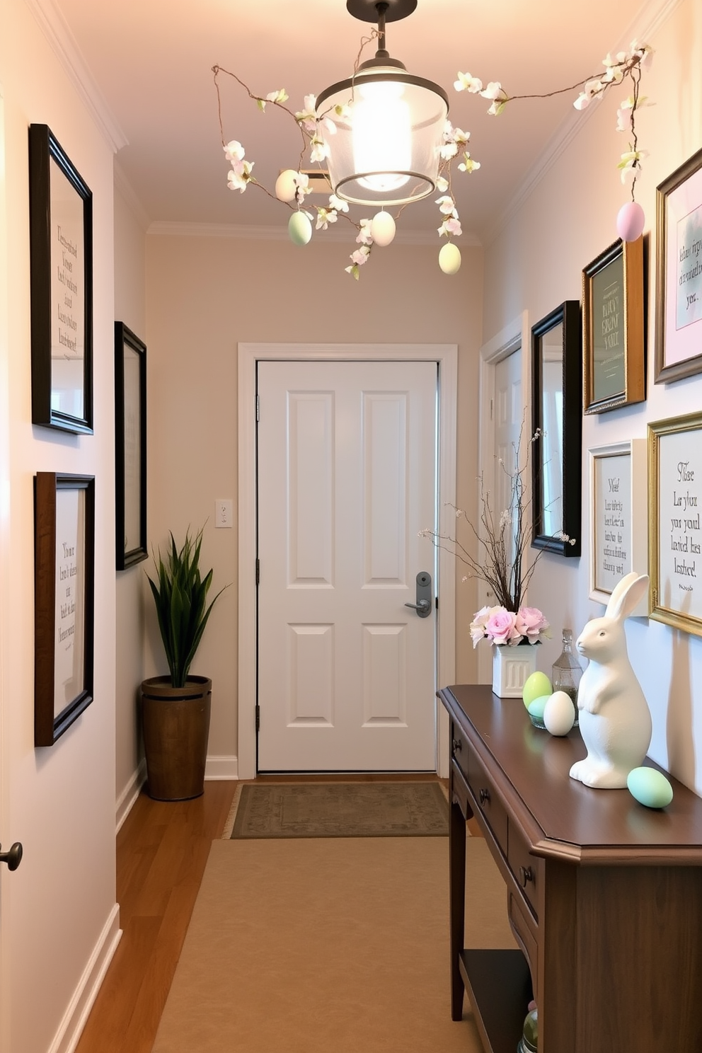 Hallway Easter Decorating Ideas 26