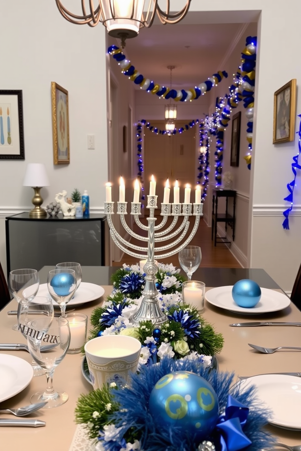 Hallway Hanukkah Decorating Ideas 18