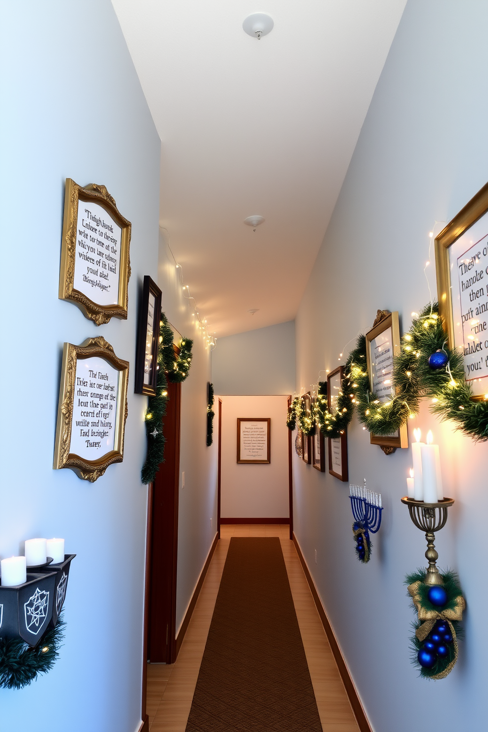 Hallway Hanukkah Decorating Ideas 30