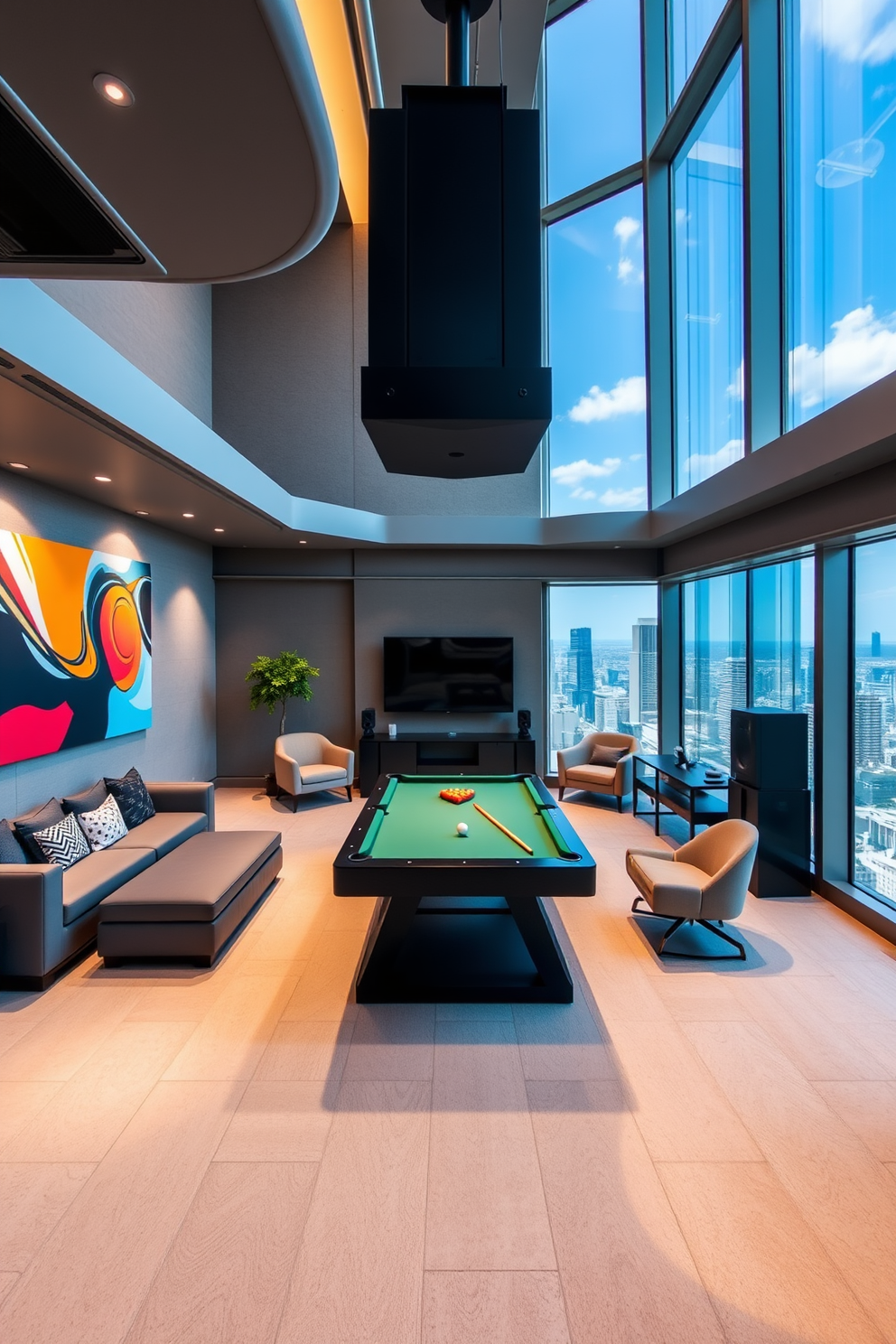 Highrise Game Room Design Ideas 18