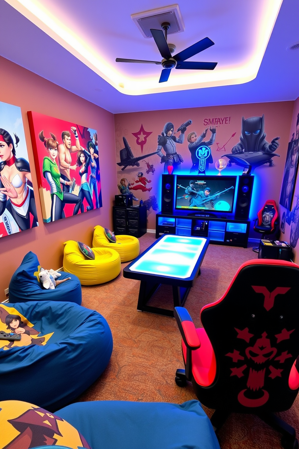 Highrise Game Room Design Ideas 20