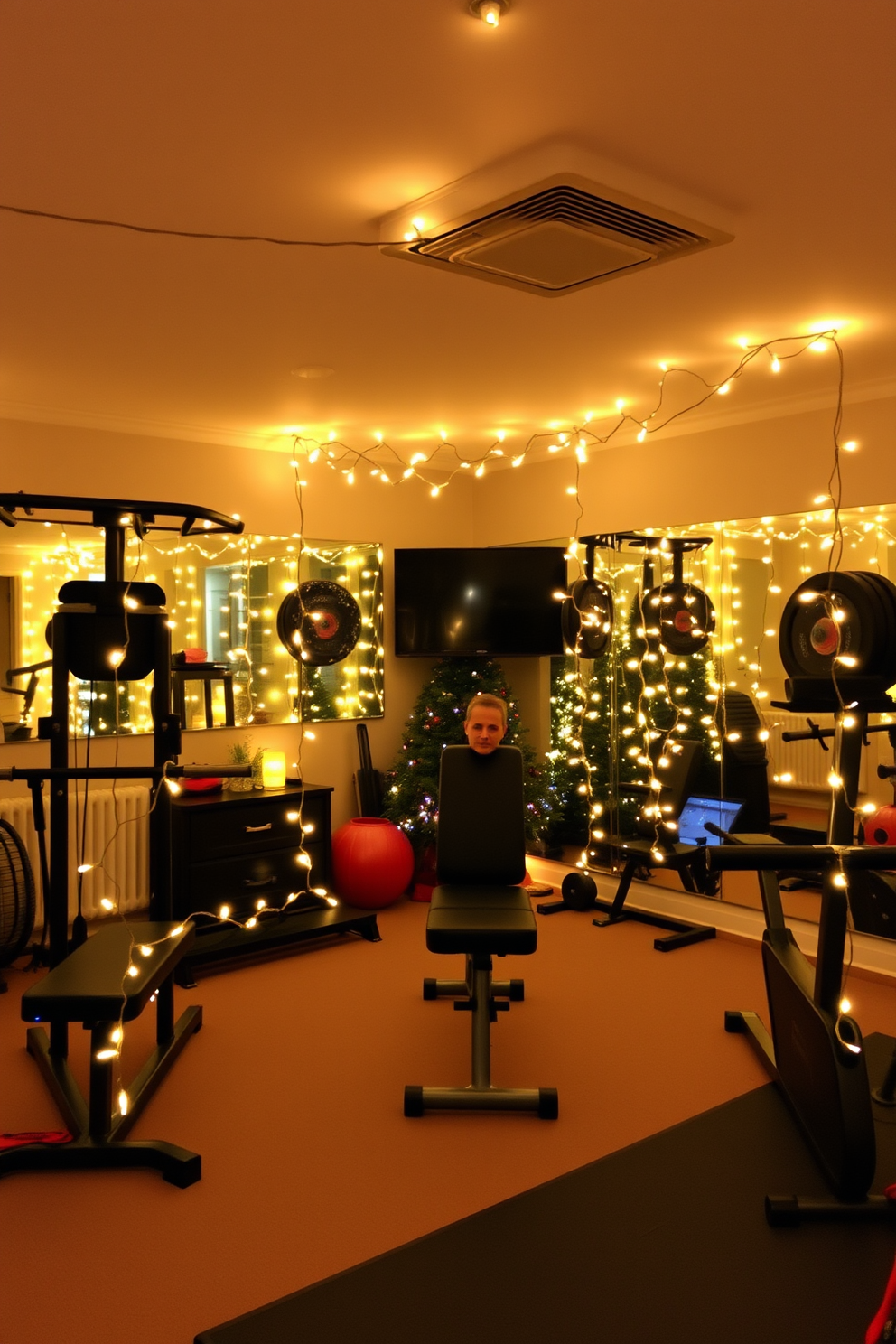 Home Gym Christmas Decorating Ideas 1